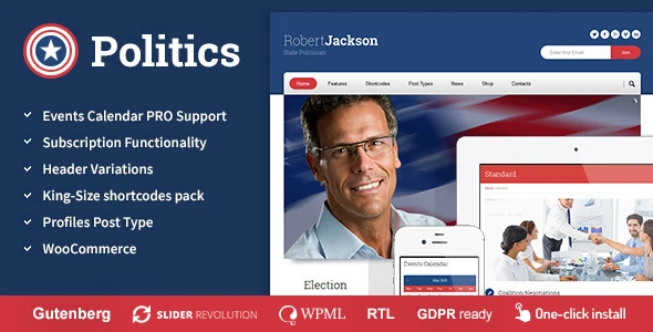 Politics – Election Campaign Political WP Theme