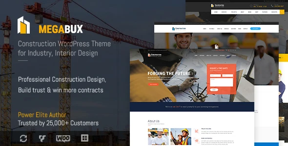 MegaBux – Construction WordPress Theme